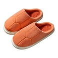thumbnail image 3 of Aayomet Woman Slippers Winter Fuzzy Memory Foam Fluffy Warm House Shoes,Watermelon Red 37, 3 of 5