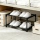thumbnail image 4 of Under Bed Shoe Rack, 2-Tier Space Saving Organizer with Non-Slip Design, Sturdy Durable for Dorm Closet, 4 of 6