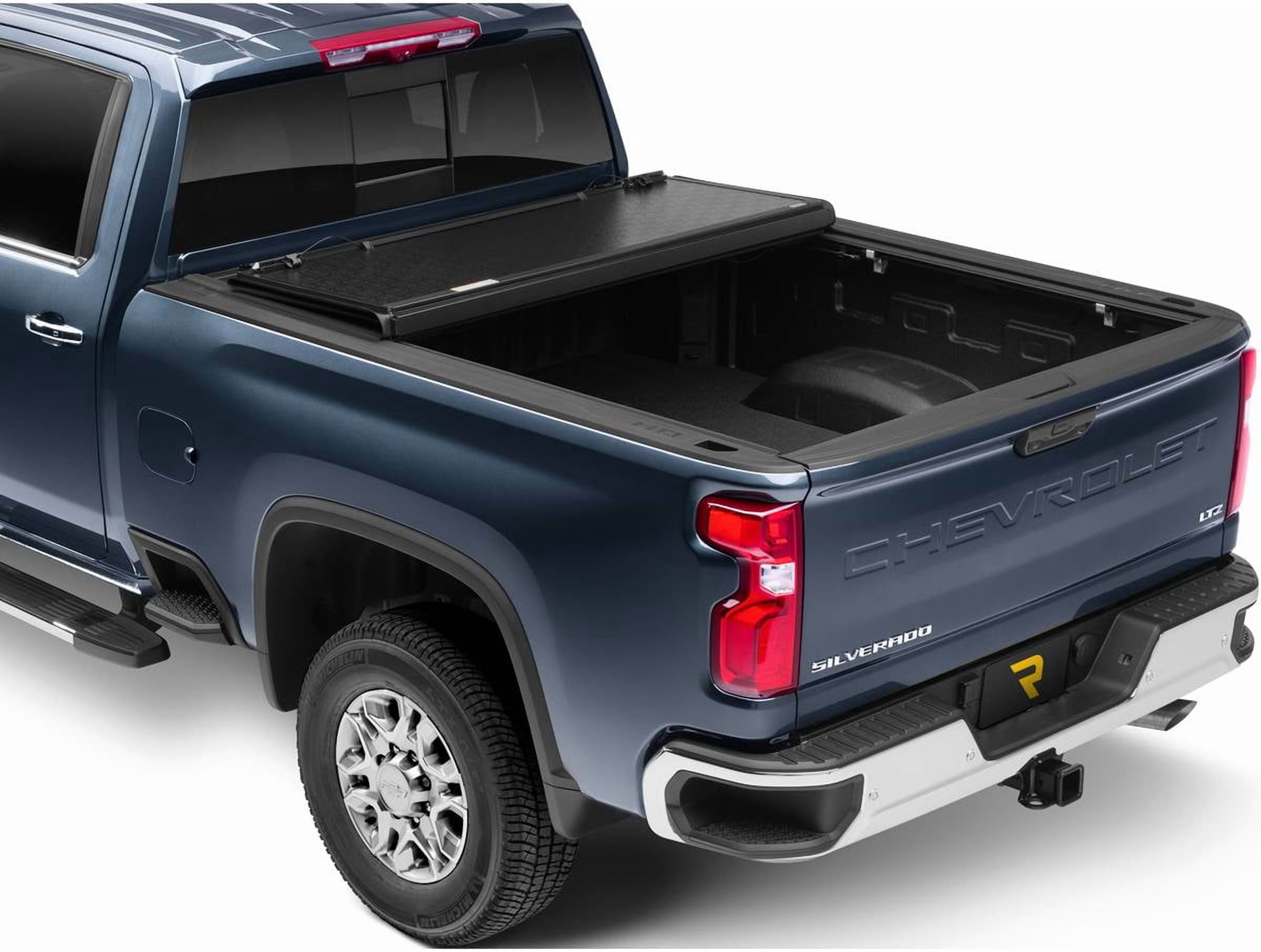 RealTruck UnderCover Flex Hard Folding Tonneau Cover Fits 2007-2013 Chevy/GMC Silverado/Sierra 1500 w/ bed caps 6'7" Bed (78.7")