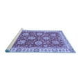 thumbnail image 2 of Ahgly Company Machine Washable Indoor Round Oriental Blue Traditional Area Rugs, 3' Round, 2 of 4