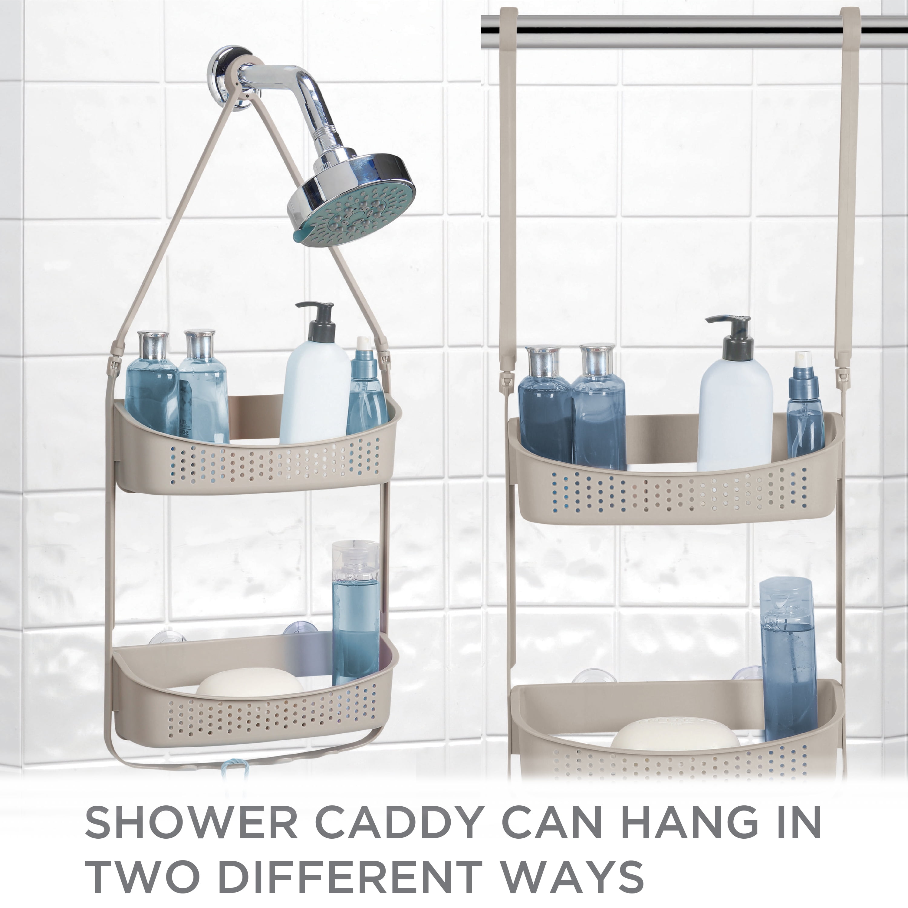 Convertible/flexible Shower Caddy White - Bath Bliss : Target