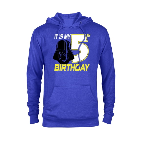 Star Wars Darth Vader 5th Birthday - Pullover Hoodie for Adults - Customized-Royal Heather
