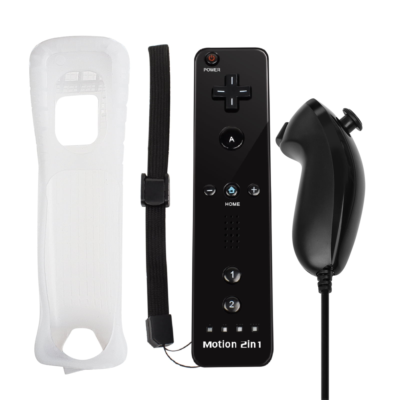 Bonacell Nintendo Wii Controller, Wii Remote with Silicone Case and