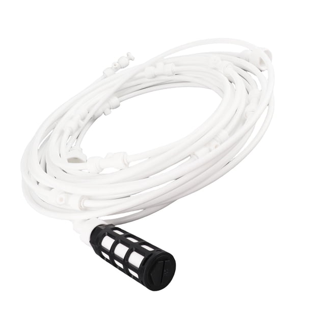 Enfriamiento Por Nebulización, Kit De Manguera De Nebulización Con Boquillas De Filtro De Bomba De 29.5 Pies Fuente De Alimentación Nebulización Al Aire Libre Para Patio,