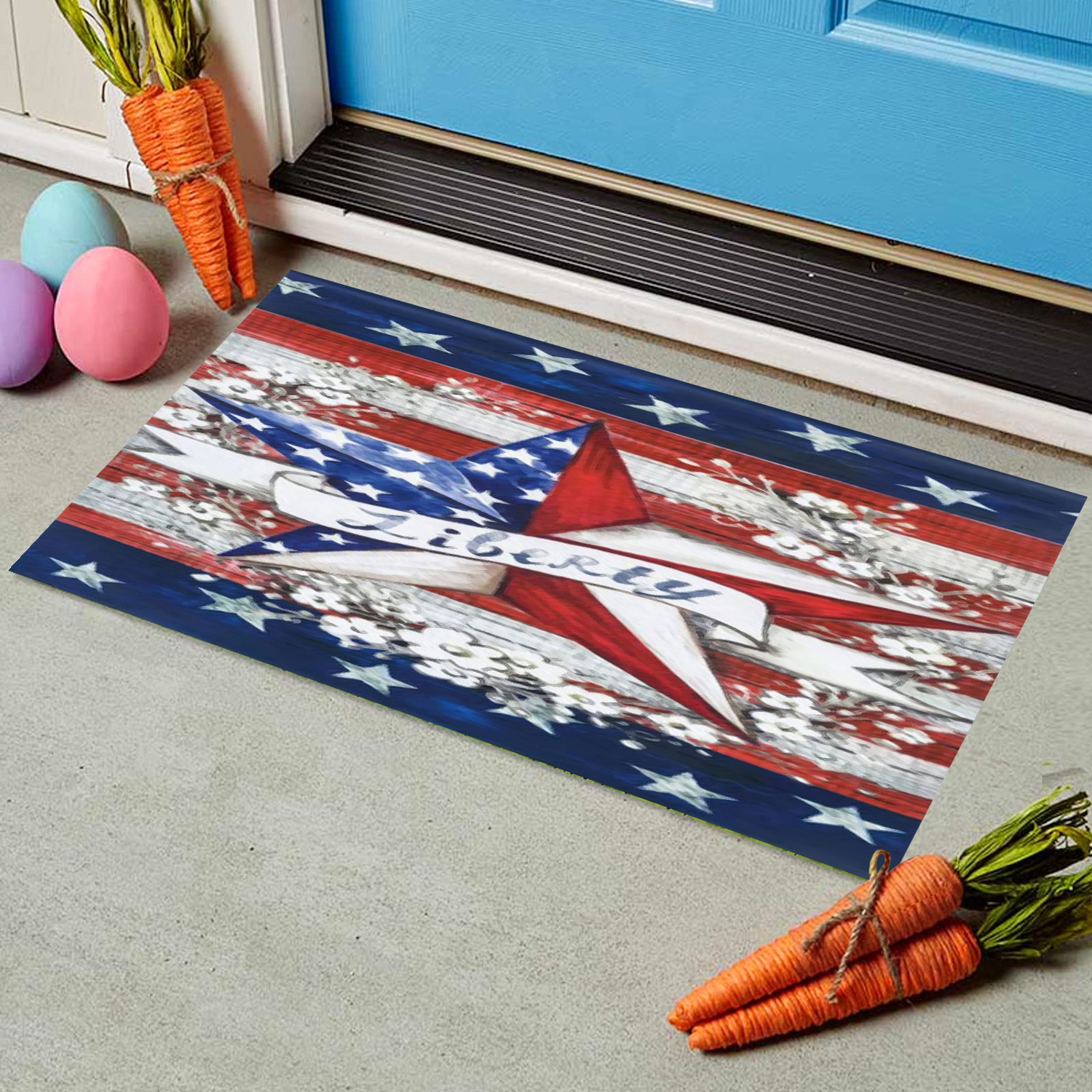 American Flag Door Mat Doormat Home Entrance Rug Mat Backing