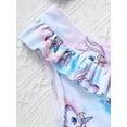 thumbnail image 6 of Alvivi Girls 2Pcs Bikini Suit Ruffle Hem Tube Top Bottom Swimwear Set 2-10, 6 of 7