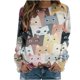 thumbnail image 2 of ICHUANYI Clearance Women's Fashion Printed Loose T-shirt Long Sleeves Blouse Round Neck Casual Tops(Multicolor, XXL) ICHUANYI WER2023081116447, 2 of 5