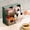 Green, variant on YIMWNYI 2Pcs Kitchen Bar Organiser Tea Capsule Storage, Acrylic Desktop Snack Organizer, Multifunctional Clear Storage for Office and Home, Large Capacity, Easy to Clean, Modern Design