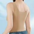 thumbnail image 4 of Hontri Women's Built-In Bra Camisole - Seamless Sleeveless Tank Top with Removable Padding, Comfortable Wirefree Layering Base Shirt (1PC) (Beige | L), 4 of 9