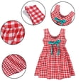 thumbnail image 4 of WOLLED Baby Girls Sleeveless Dress Toddler Summer Plaid Dresses Casual Sundress Skirt 1-6Y, 4 of 11