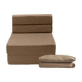 thumbnail image 2 of Funda Extra Sofá Cama Cozy Individual marron, 2 of 7