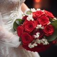 thumbnail image 3 of Rosas artificiales Jasion Velvet Silk, 12 unidades, para bodas y hogar, 3 of 8