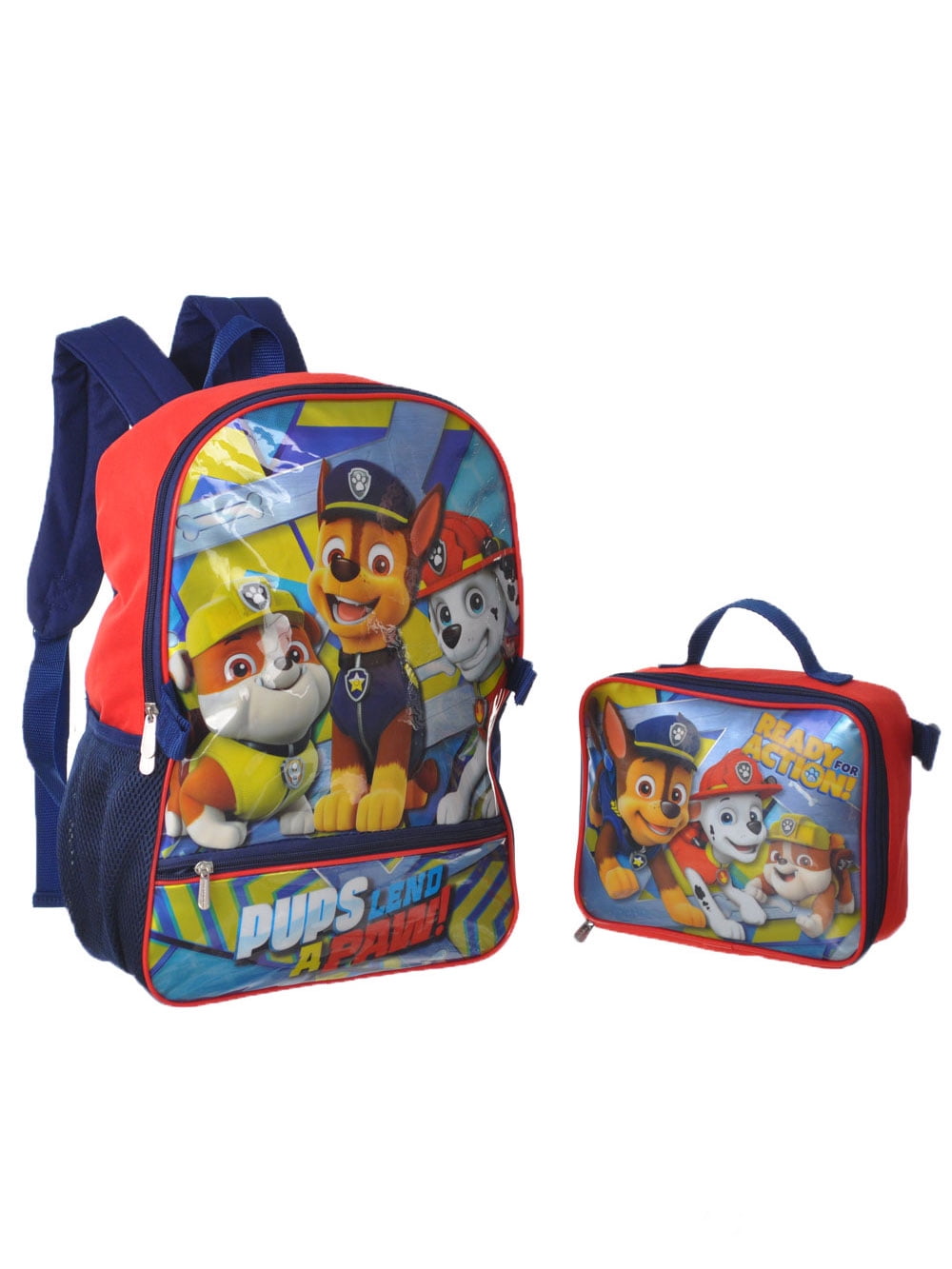paw patrol backpack and lunchbox