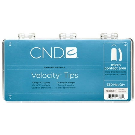 - CND Creative Nail Design Tips VELOCITY NATURAL 360/box