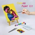 thumbnail image 2 of VOCHIC Canvas Painting Party Kit for Adults,Stretched Canvas to Paint, Paint and Sip Party Kits Africa Girl Outline, Painting Supplies with 8 Colors Acrylic Paint, Brushes (8x10 Inch), 2 of 5