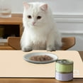 thumbnail image 4 of Hiroekza Premium Silicone Pet Feeding Mat 20 x 14 inch - Waterproof, Non-Slip for Cats & Dogs - Easy Clean Durable Diner Pad Beige, 4 of 6