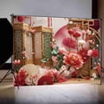 thumbnail image 2 of 202 Happy Chinese Lunar New Year Eve Backdrop Home Party rations Background Spring Festival Lantern knot Fan r, 2 of 8