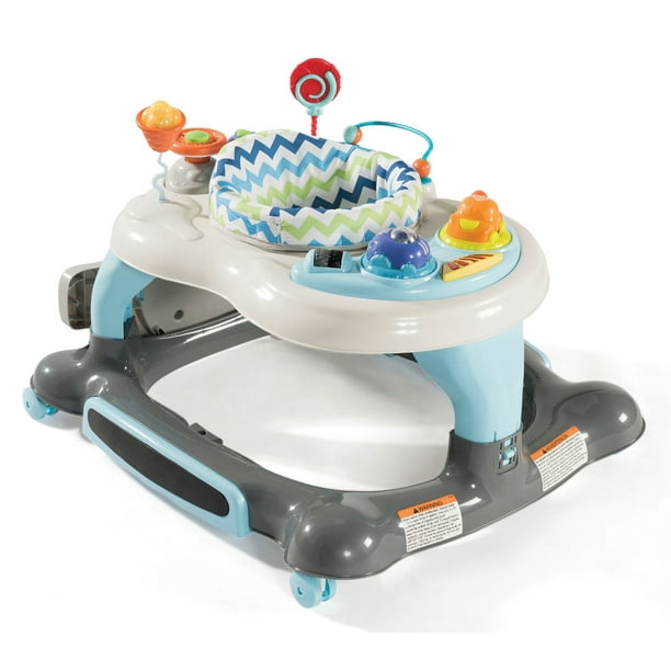 Storkcraft 3 In 1 Activity Center Walker And Rocker With Jumping Board And Feeding Tray Blue Gray Walmart Com Walmart Com