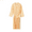 Yellow, variant on Men's Solid Color Autumn Lightweight Couples' Knee Length Absorbent Bathrobe Bathrobe Sleepwear Short Sleeve Sleepwear