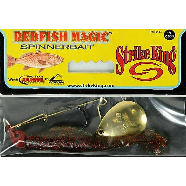 Strike King Redfish Magic 1/4 oz Spinnerbait Lure Red Avocado 