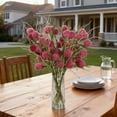 thumbnail image 4 of Under $3 Artificial Dandelion Ball Bouquet 3-Fruit Dandelion Ball Pvc For Living Room Vase Filler Wedding Arch Arrangement Pink (1Pc), 4 of 5