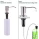 thumbnail image 2 of Under Counter Soap Dispenser, Stainless Steel Kitchen Sink Soap Dispenser, Built-in Soap Dispenser, With Bottle, 2 of 5