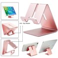 thumbnail image 1 of Universal Cell Phone Tablet Desktop Stand Desk Holder Mount Cradle Aluminium Rose Gold, 1 of 6