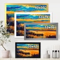 thumbnail image 4 of Little Boat At The Horizon Of A Lake During Evening Glow 40 in x 30 in Framed Painting Canvas Art Print, by Designart, 4 of 4