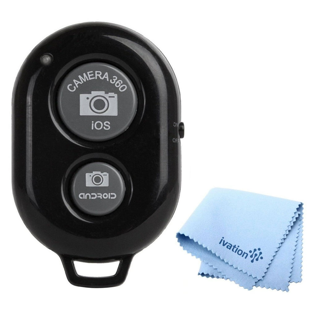 Wireless Bluetooth Camera Shutter Remote with a Micro Fiber Cleaning