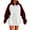 Wine, variant on FAIWAD Womens Oversized Hoodies Long Sleeve Drawstring Hooded Sweatshirts Color Block Casual Tops with Pocket