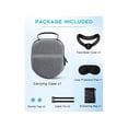 thumbnail image 4 of Étui pour Oculus Quest 2 Compatible avec la Version Officielle Elite Strap, avec Couvre-Visage en Silicone et Protecteur de Lentille, Étui Rigide de Protection Portable pour Meta Quest 2, Accessoires de Casque VR et de Manettes, 4 of 6
