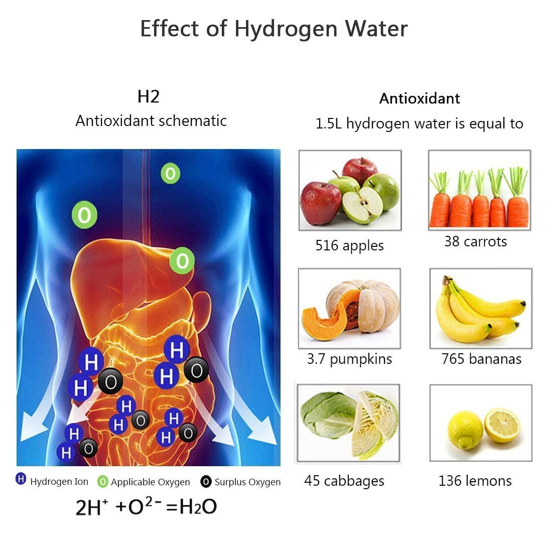 MeeTop Hydrogen Water Generator 430 ml Glass Water Bottle