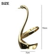 thumbnail image 3 of MYG Swan Shaped Stainless Steel Utensil Holder Kitchen Organizer Flatware Caddy Cutlery Storage Container Decorative Spoon Fork Rack Gold 7x15cm, 3 of 10