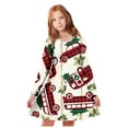 thumbnail image 1 of FhsagQ Robe pour Filles Robe d'Automne pour Filles à Manches Longues Col Rond Rose à Volants Princesse Robe Trapèze avec Ceinture Robes de Pâques pour Filles Taille 6-7 Robes pour Filles 10-12 Ajustée 7-8 Ans, 1 of 6