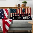 thumbnail image 5 of OutmaxHome Vintage American Flag Pillow Covers,USA Flag Throw Pillow Square Cushion Cover Standard Pillowcase for Men Women Home Decorative Sofa Armchair Bedroom Livingroom 18X18 inch, 5 of 6
