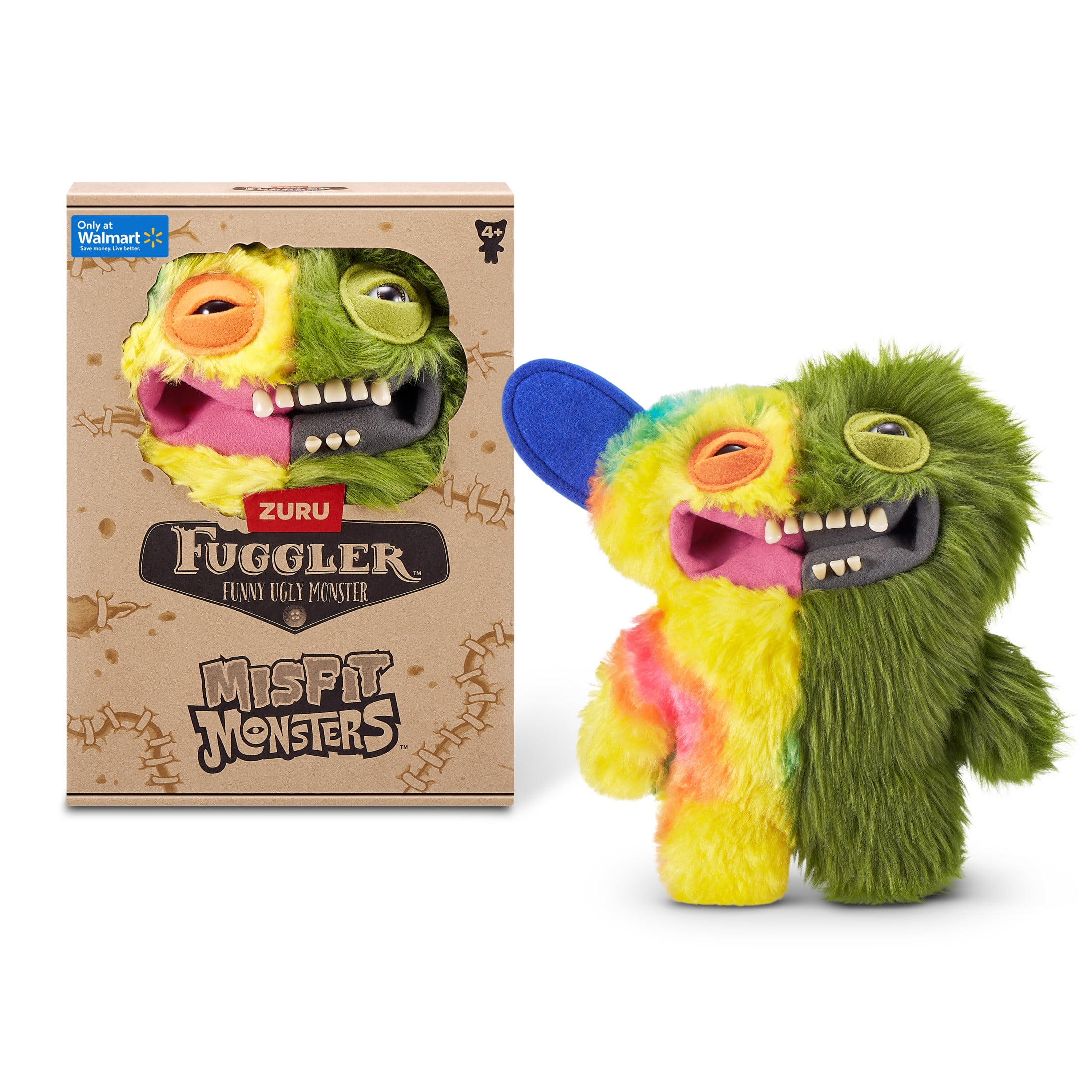 Fuggler Misfit Monsters 9 inch (Rabid Tooth - Brown & Beige), Ugly