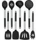 thumbnail image 1 of Juego de utensilios de cocina de silicona, 8 piezas de utensilios de cocina antiadherentes con mango de acero inoxidable, herramientas de cocina resistentes al calor sin BPA con espátulas,, 1 of 6