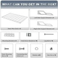 thumbnail image 5 of The Atlas 2-Pack 2x6 ft Garage Wall Shelves, 800lbs Heavy Duty Garage Shelving Wall Mounted, 24"x72" Metal Floating Shelf Storage Rack, White, 5 of 6