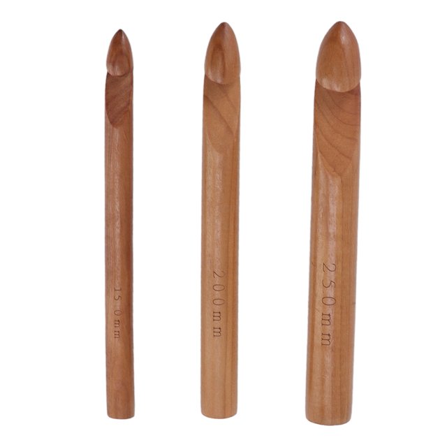 Ganchos de Crochet Ergonímicos, Ganchos de Tejido de Madera Livianos y Cómodos Cabezales individuales para Suéteres para Guantes