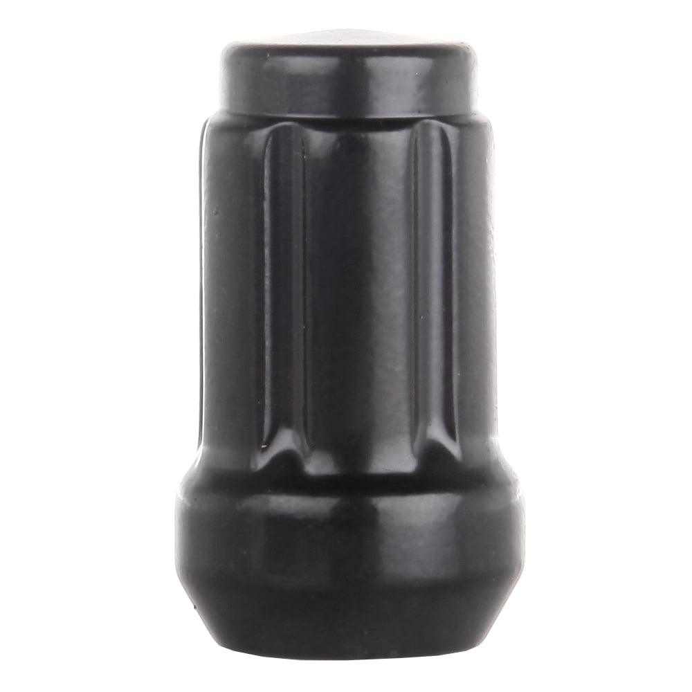 CCIYU Set of 23 Black Chrome Spline Wheel Lug Nuts + 2 Keys for Ford Explorer/Explorer Sport Trac/Mustang for Jeep Commander/Liberty/Wrangler 2010-2014 12mmX2.0 Drive Close End 1.38" Tall
