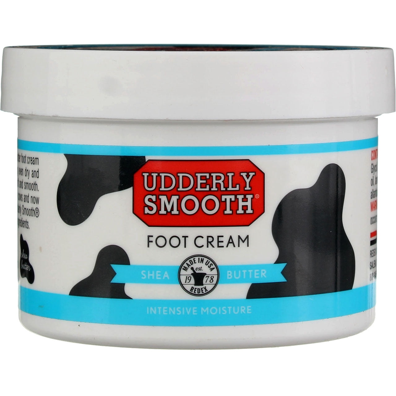 Udderly Smooth Shea Butter + Cocoa Butter Shea Butter Foot Cream, 8 oz (6 pack)