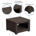 thumbnail image 4 of Flash Furniture Seneca Chocolate Brown Faux Rattan End Table, 4 of 10