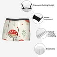 thumbnail image 6 of Disketp Flat Mushrooms Men'S Boxer Briefs,Soft And Breathable Cotton Underwear With Comfortflex Waistband, 6 of 8