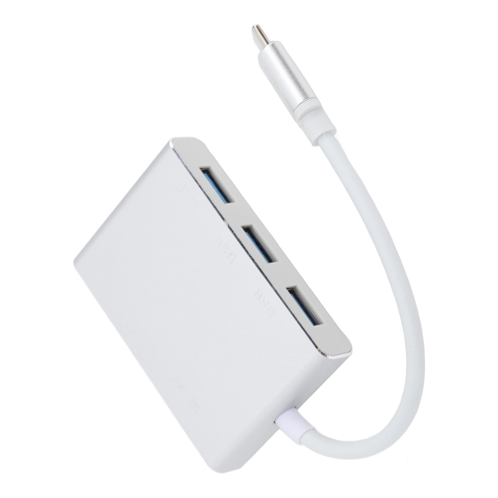M Buder USB C Hub Portable 5 in 1 Type C to USB Multi Port Adapter Splitter 15 cm / 5.91 in Silver