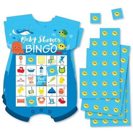 Big Dot of Happiness Under the Sea Critters - Picture Bingo Cards and Markers - Baby Shower Shaped Bingo Game - Set of 18 price history on PriceWatchPro