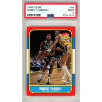 Graded 1986 Fleer Robert Parrish #84 Basketball Card PSA 9 Mint