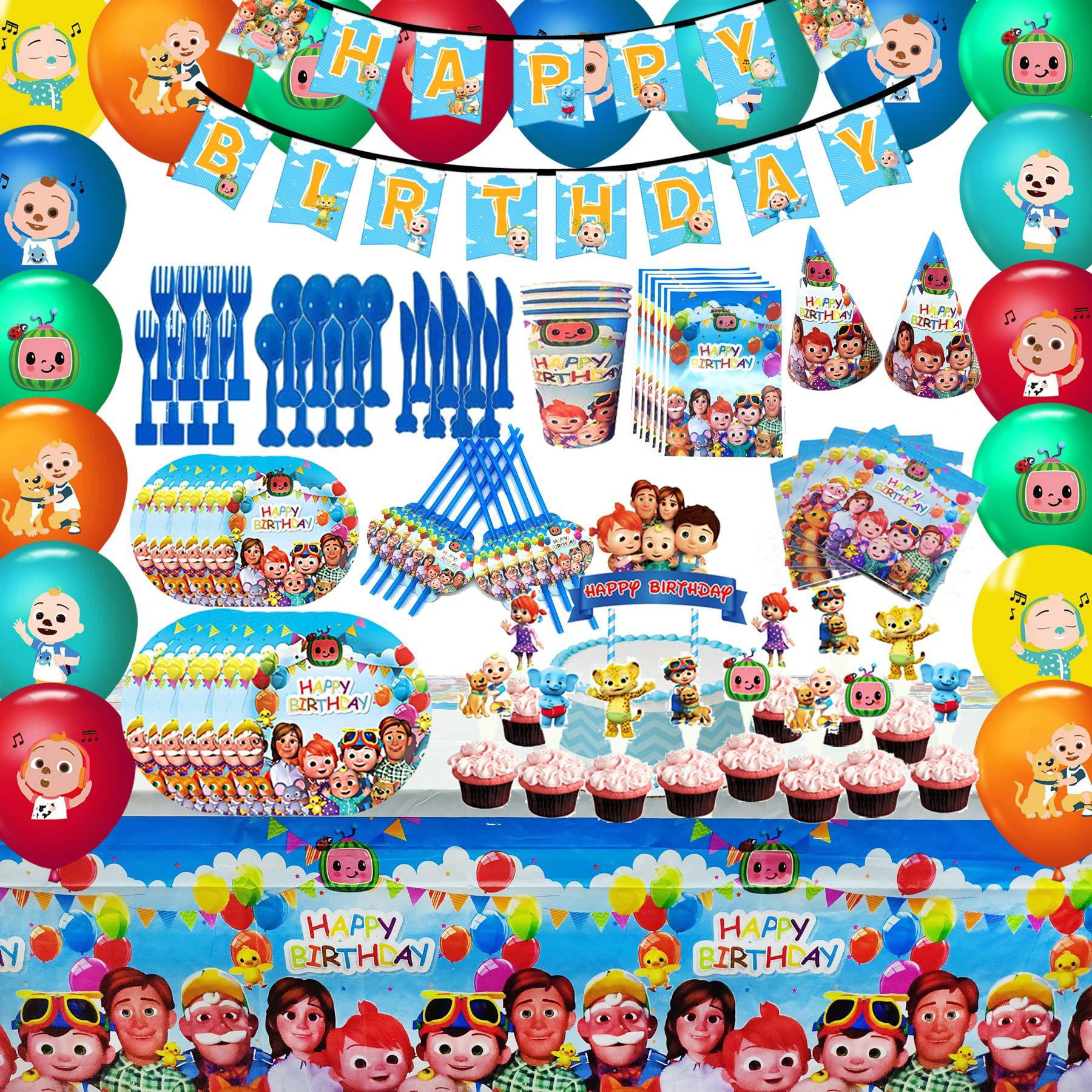 birthday party Decorations Supplies. Details about   13pcs Cocomelon Foil balloons 