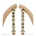 thumbnail image 4 of Cape Robbin Women High Heels Square Open Toe Shoes Unique Design Silver Gold Bling CATANA Beige Nude 8.5, 4 of 4