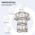 thumbnail image 4 of Daiia Anchors and Ropes Mens Baseball Jersey Button Down Shirts Short Sleeve Sports Uniforms-Small, 4 of 9