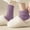 Purple, variant on 5 Pairs Classic Crew Socks Thick Knit Thermal Warm Sock for Winter Fall,Solid, White
